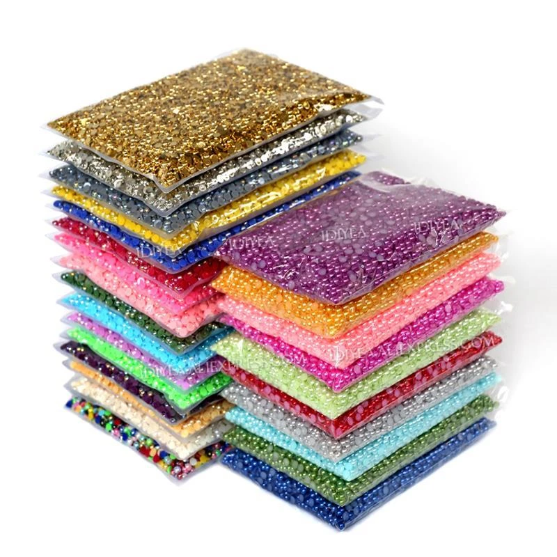 Bulk Wholesale 210mm Imitation Pearls Ivory White Ab Multi Colors Half