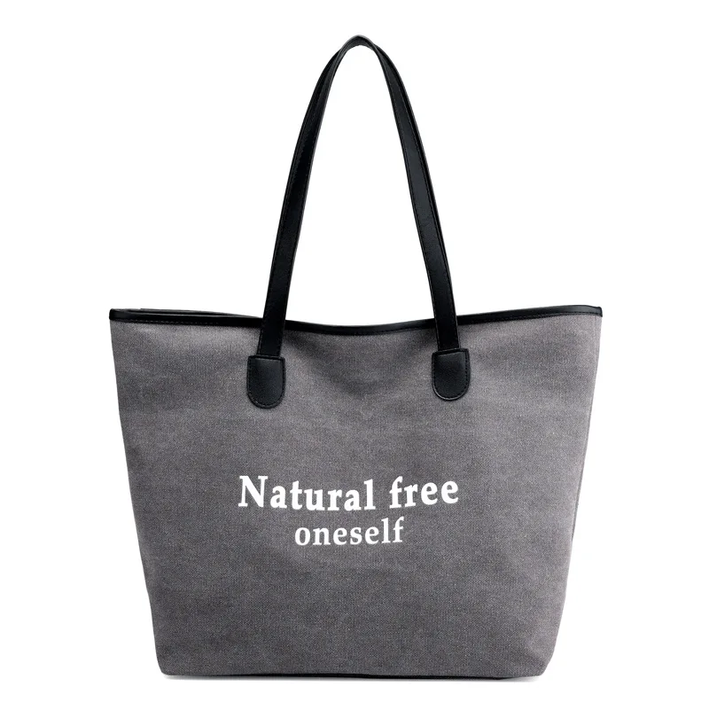 Большая вместительная Холщовая Сумка женская veritile модная Осенняя новая стильная повседневная ручная большая сумка на одно плечо сумка для