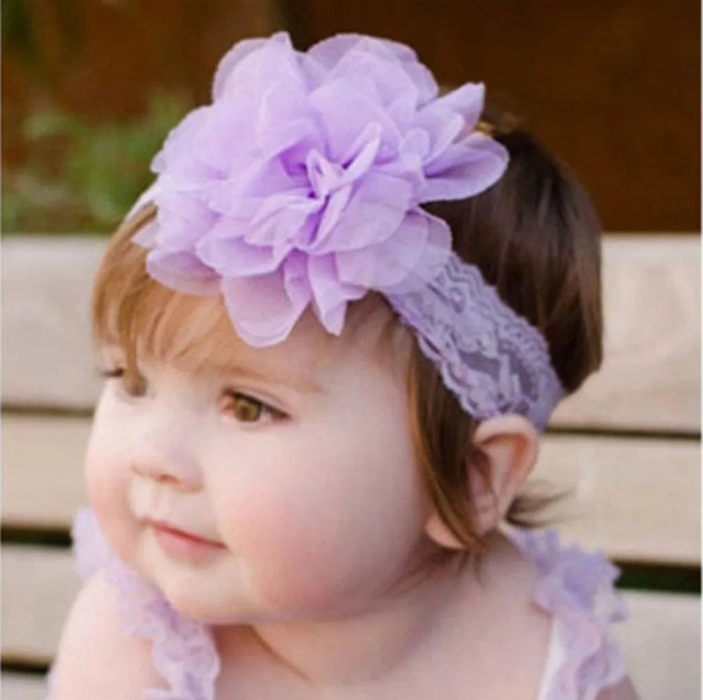 3Pcs Kids Floral Headband Girls Baby Elastic Bowknot Accessories Hairband Set Baby Hairband