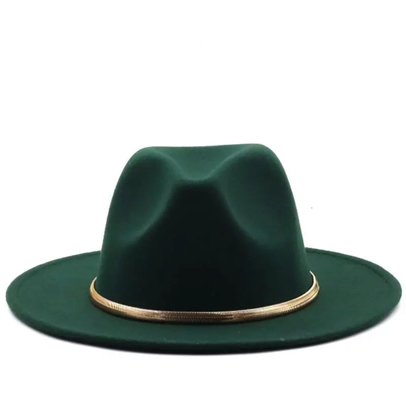 Simple Wide Brim Simple Church Derby Top Hat Panam... U2013 Grandado