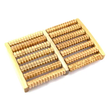 

Wooden Foot Roller Wood Care Massage Reflexology Relax Relief Massage,7Rows (Big Size&Two Feet)