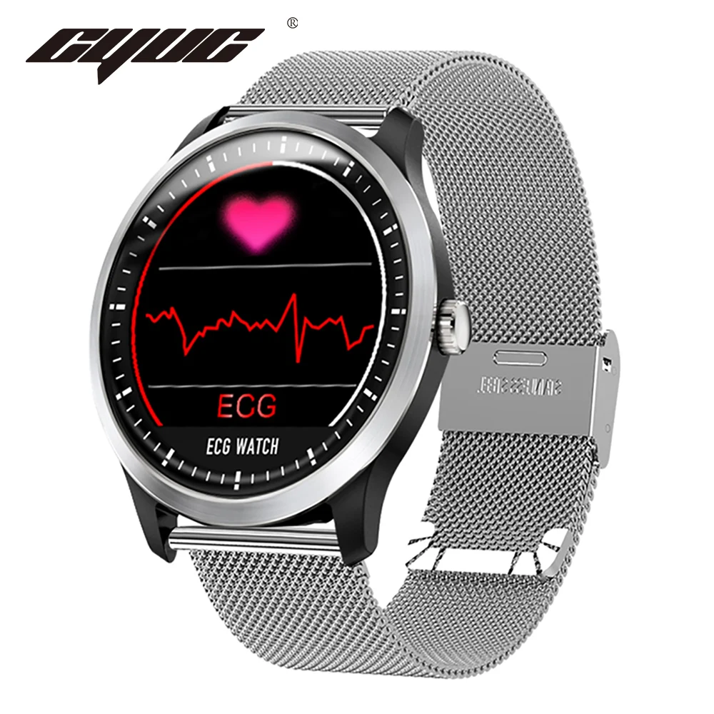 CYUC N58 ECG PPG смарт часы с электрокардиографом экг дисплей Холтер ЭКГ монитор