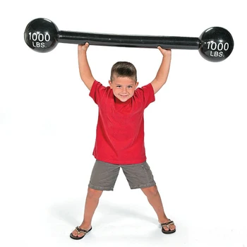 

Inflatable Barbell 120cm Inflatable Dumbbell Children Blow Up Toys Family Outdoor Game Photo Performance Prop Party Decoration