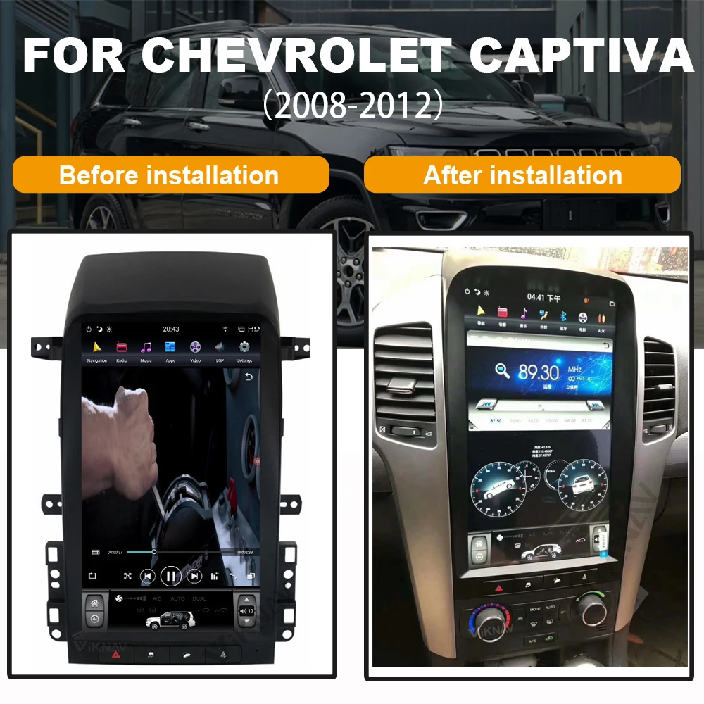 

android auto radio GPS navigation for-Chevrolet Captiva 2008-2012 car video multimedia DVD player tape recorder 13.6 inch