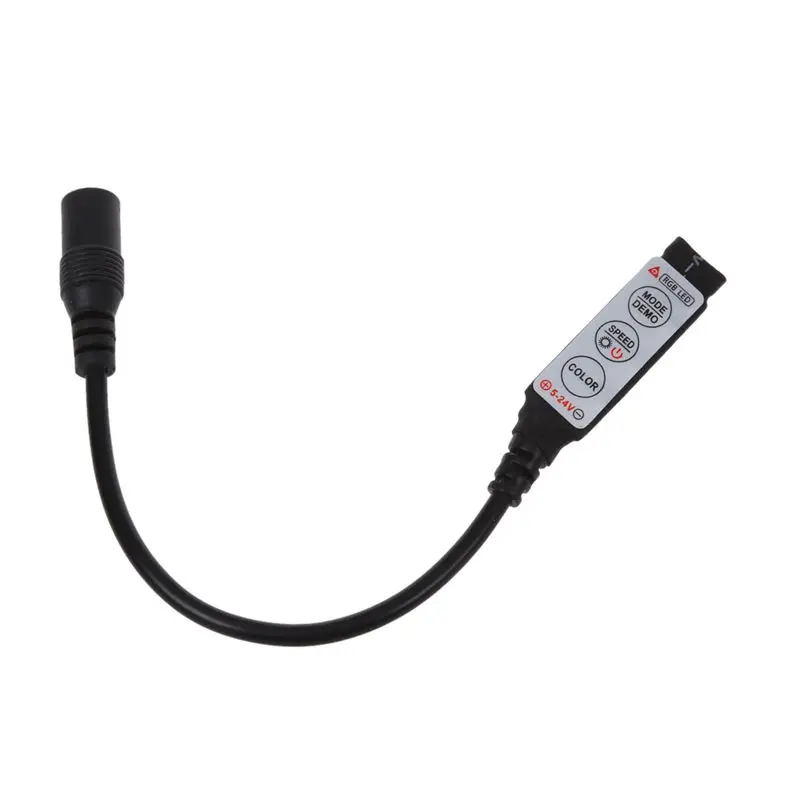 Цветная (RGB) Светодиодные ленты панели полосы контроллера 12A 12V 24V LED диммер
