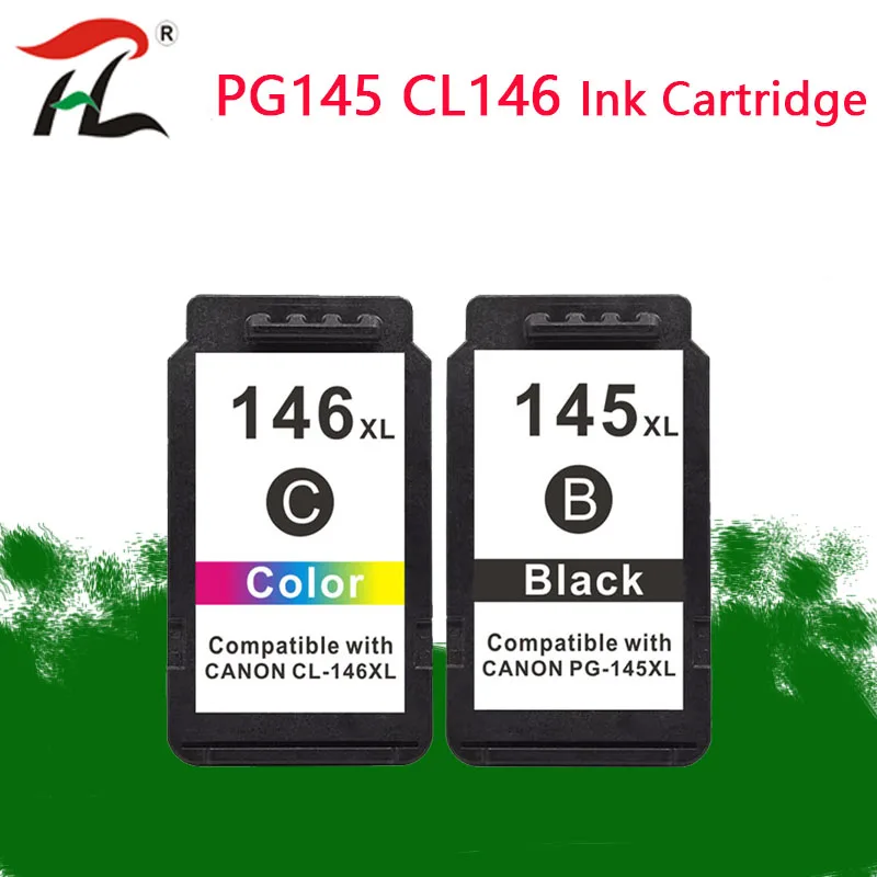 Reemplazo de cartucho Compatible con impresora Canon PG145, PG 145, PG 146,  pixma mg2410, MG2410, MG2510, 145XL, 145XL|Cartuchos de tinta| - AliExpress