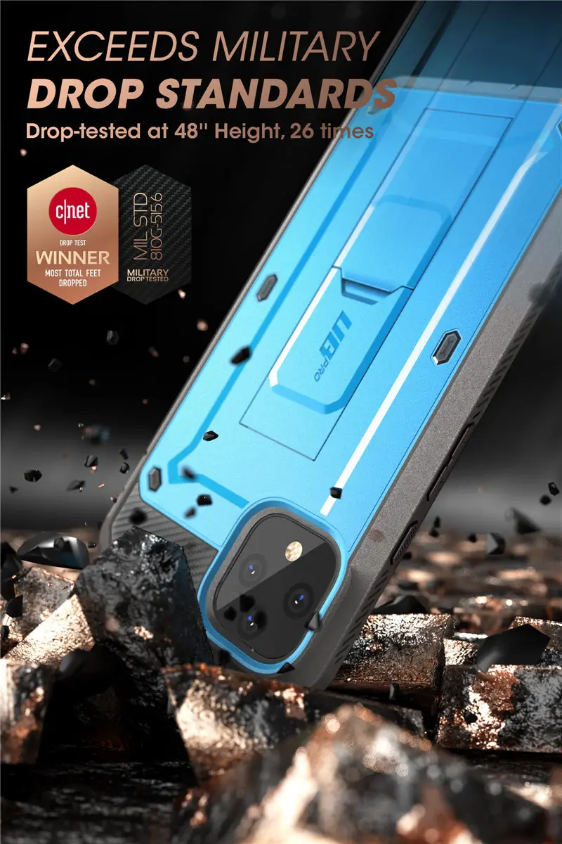 SUPCASE For Google Pixel 4 XL Case() UB Pro Full-Body Rugged Holster Clip Protective Cover with Built-in Screen Protector