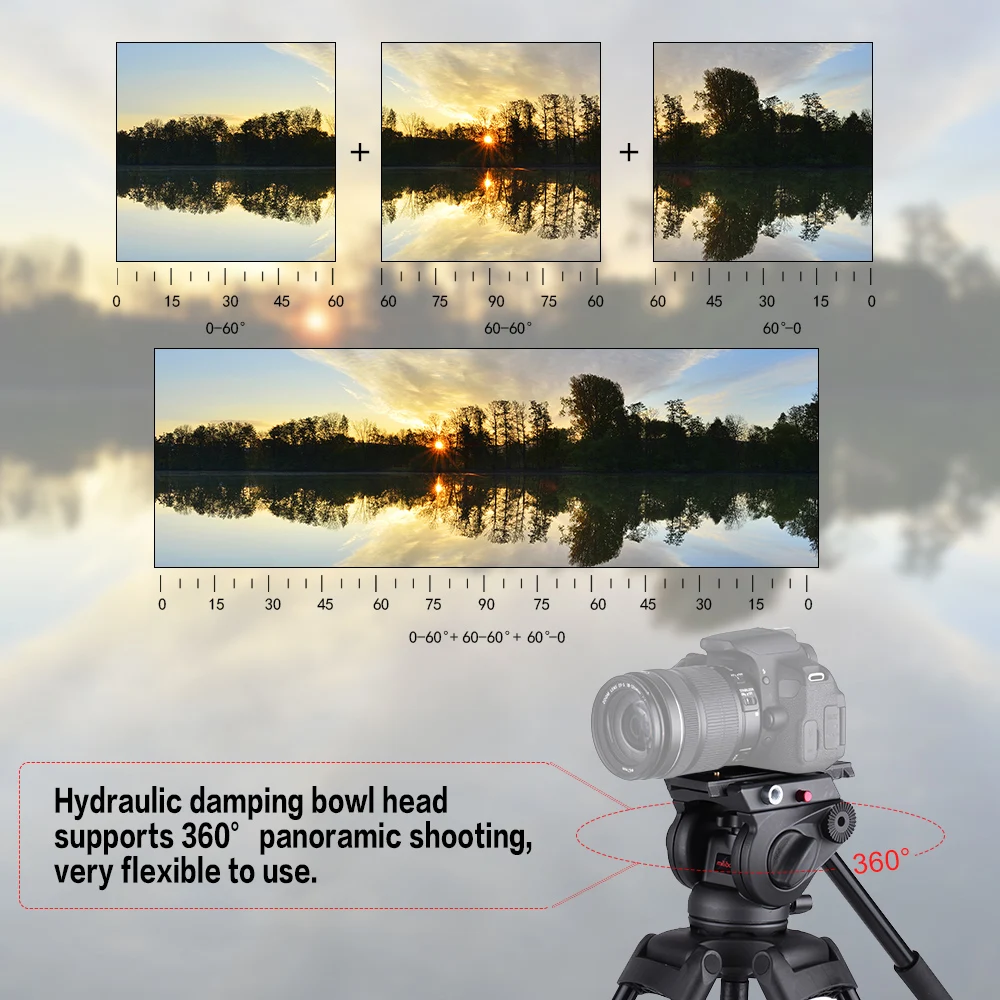 Miliboo MTT609A Профессиональный штатив для Canon Nikon sony DSLR камера Видеокамера фотография камера штатив w/Гидравлическая шаровая Головка