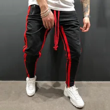 Модные мужские штаны для бега впитывает пот и Штаны Свободные Лоскутные Спортивные штаны брюки Для мужчин тренировочные штаны Jogger трек Штаны pantalon