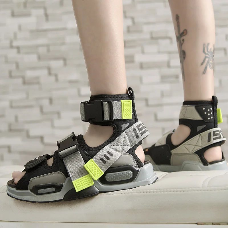 2020 Summer Mens Ankle High Top Shoes Gladiator Sandals Designers Platform Comfortable Beach Sandals Male Canvas Men Sandalss