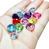 HL 50/100/Pcs 12mm Mixed Color Transparent Acrylic Buttons Apparel Sewing Accessories DIY Crafts 5