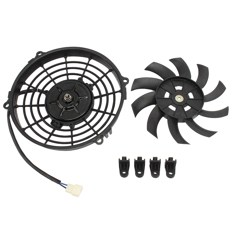 Universal 12V 80W 8in Motorcycle Cooling Fan Car Air Conditioner Condenser Cooling Fan Radiator For 150CC 200CC 250CC ATV Quad motorcycle cooling fan