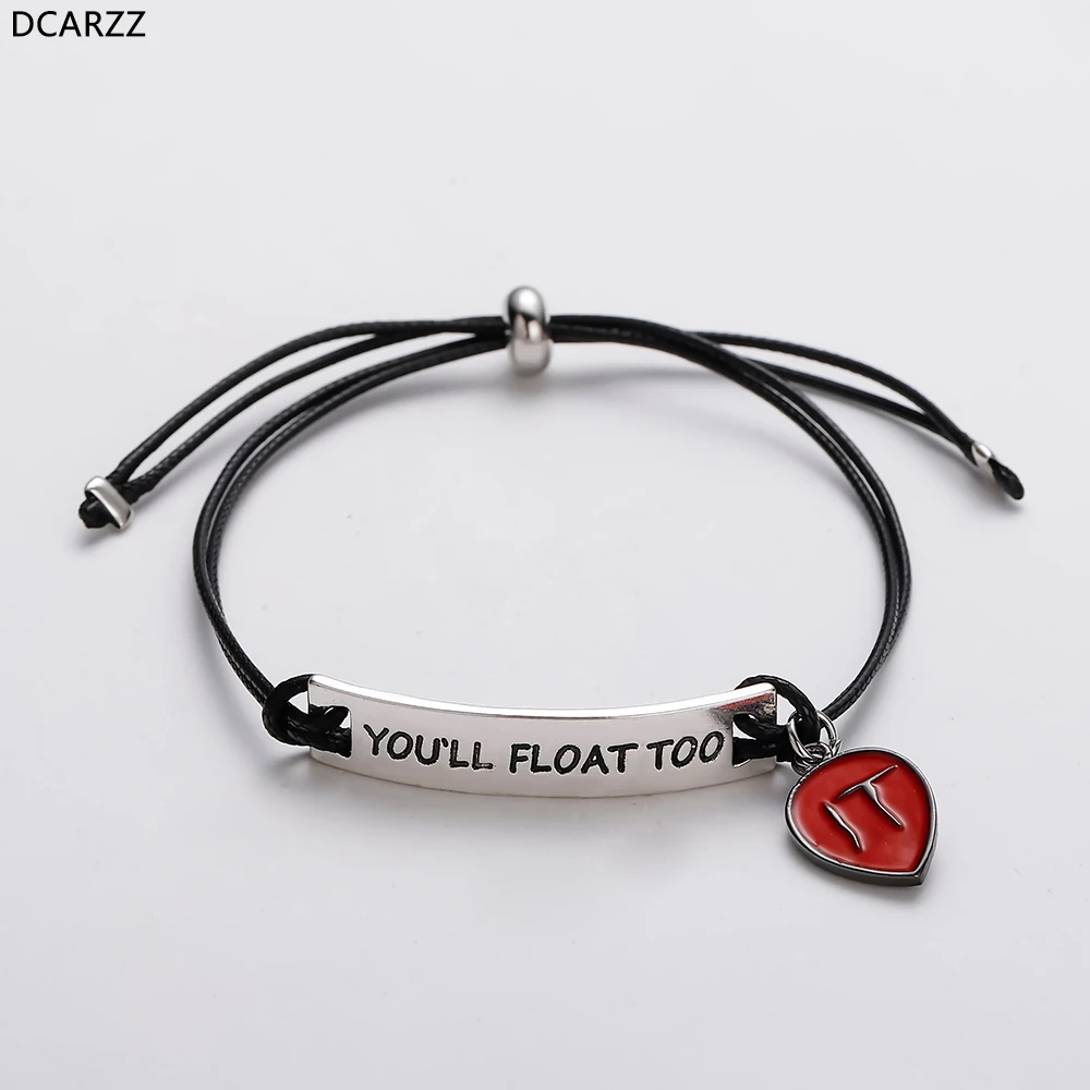 Лучший фильм очарование пара браслет IT Pennywise гравированный барный эмаль Панк