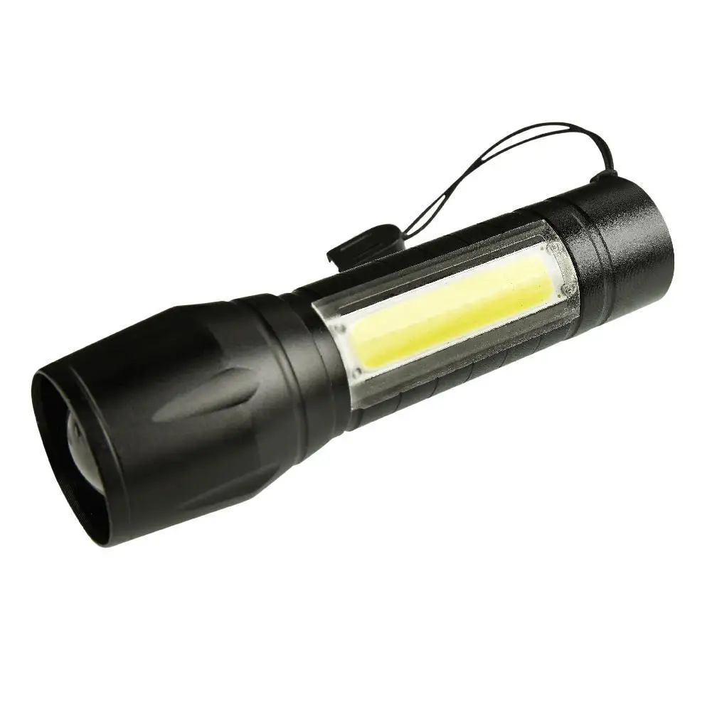 Мини 1000LM XPE+ COB светодиодный фонарик Встроенный аккумулятор 3 режима карманный зажим фонарь