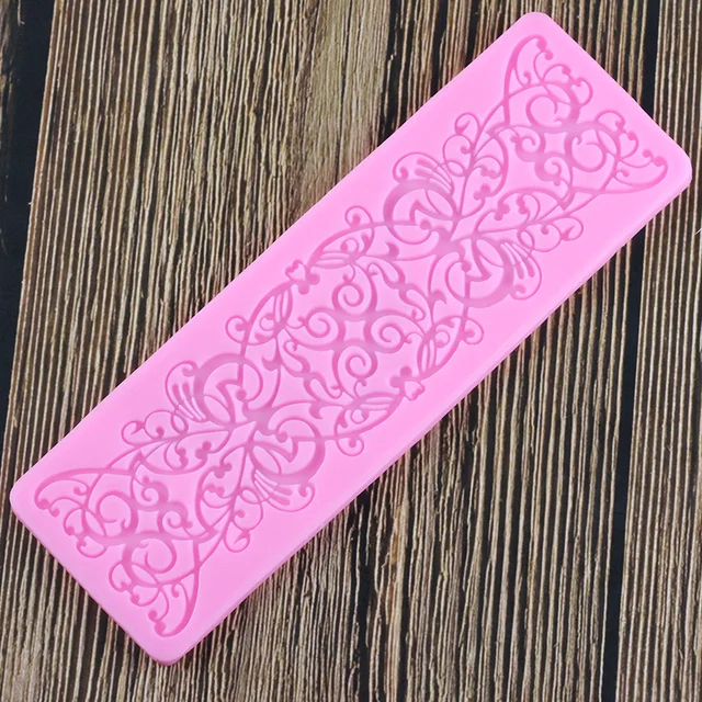 Virágcsipke Torta Szegély Szilikon Formák Diy Fondant Sütemény Díszítő Szerszámok Csokoládé Gumpast Polimer Agyag Cukorkapenék - Image 3