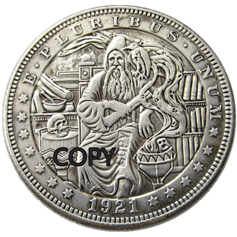 HB(54) США Хобо 1921 Морган доллар в волшебник креативный копия монет