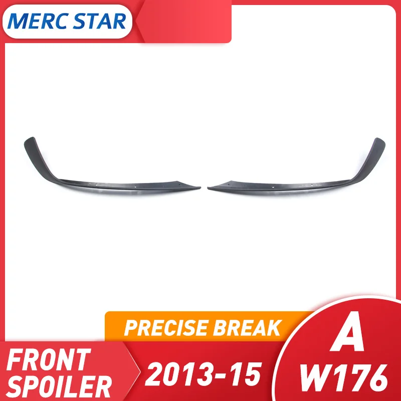 Front Bumper Separator for Front Spoilers Class A W176 A180 A200 A250 A45 Lip front bumper spoiler 2013-15 car exterior accessories