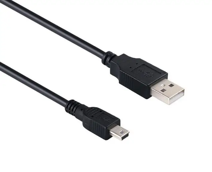1000 шт./лот, 80 см, мини-usb, мини-usb, 5 Pin, B, зарядное устройство, кабель для зарядки, шнур, адаптер, мини-usb адаптер для MP3, MP4 плеера