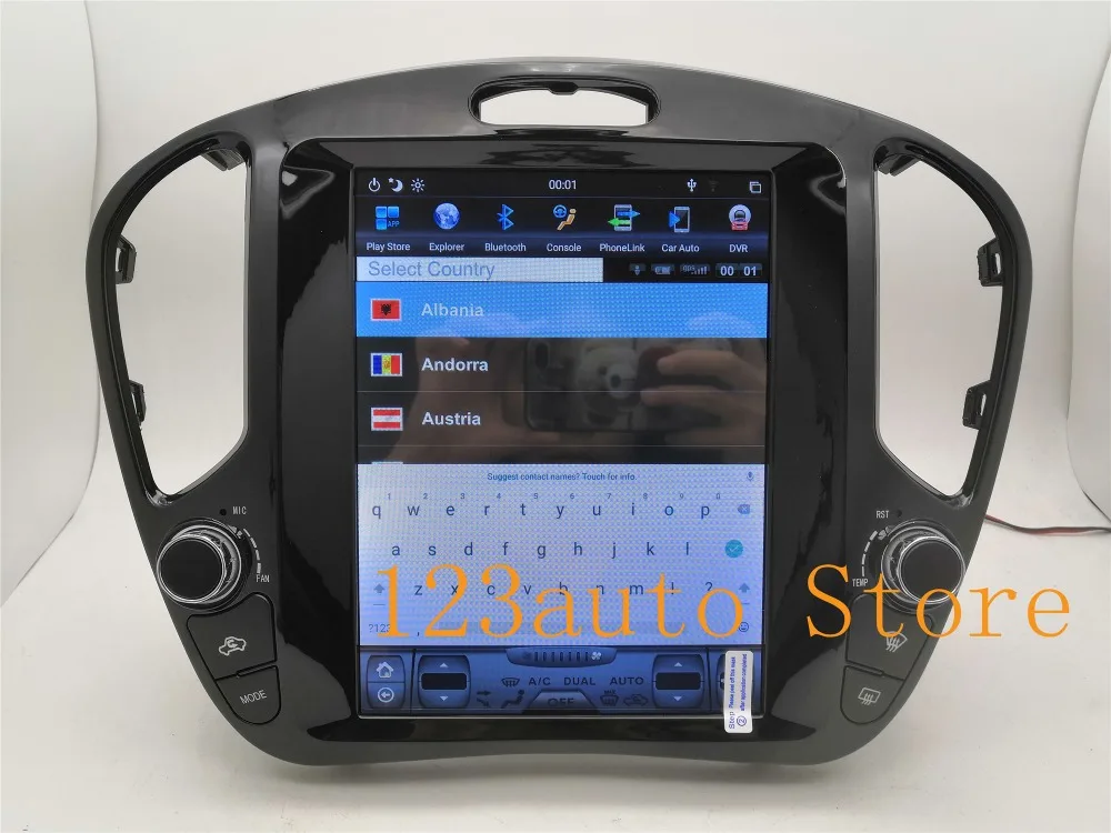 10,4 дюймов вертикальный Tesla стиль Android 8,1 Авто DVD gps плеер для Infiniti esq nissan juke- PX6 CARPLAY для радио, навигации