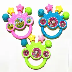 Детская мультяшная Разноцветная погремушка для пальцев, детская ручная погремушка, игрушка для раннего образования, классический стиль
