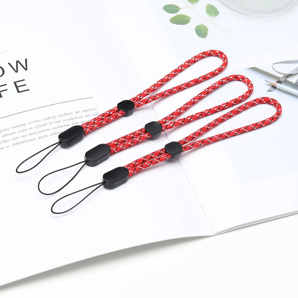 Short Braid Phone Lanyard Necklace Wrist Strap for iphone huawei redmi xiaomi Samsung Camera GoPro String Holders