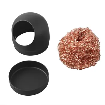 

Lead Free Solder Tip Cleaner Tool Welding Soldering Solder Iron Tip Cleaner Cleaning Hot Steel Wire With Stand Set
