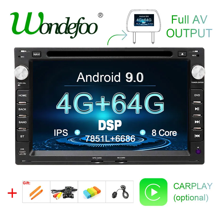 4G Android 9,0 DSP ips dvd-плеер для peugeot 307 VW PASSAT B5 B4 JETTA BORA GOLF 4 SHARAN поло MK5 MK4 MK3 T5 транспортер gps