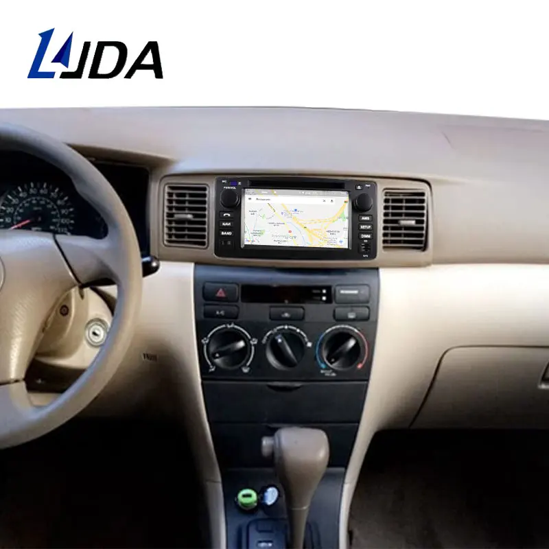 LJDA Android 9,0 автомобильный dvd-плеер для Toyota Corolla E120 BYD F3 gps Навигация стерео 2 Din автомагнитола 4G+ 64G Мультимедиа DSPIPS