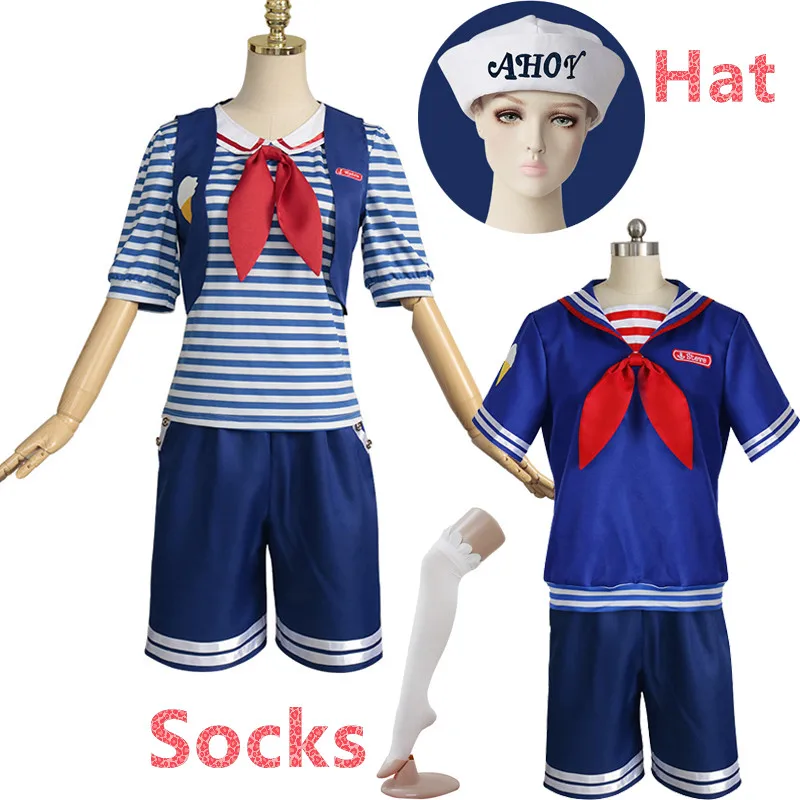 Free Roblox T-shirt Scoops Ahoy uniform 🍦🌀(Stranger things S3 cosplay)