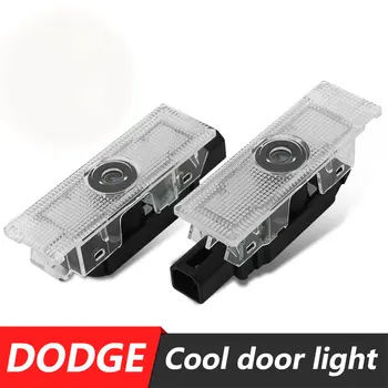

2PCS 3D LED Car door Light Ghost Shadow Welcome Light Logo Projector lamp For Dodge Challenger SRT Scat Pack Scat