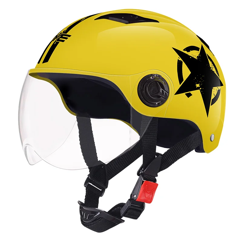 Andes мотоциклетный шлем для езды на скутере унисекс шлем ветрозащитный УФ Защита флип-шлем для мотокросса Casco Moto - Цвет: 316-01-Yellow