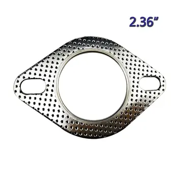 

Exhaust Downpipe Flange 5pcs/Lot 2.36inch(60mm) Car Engine Exhaust Gasket/ Universal Exhaust Pipe Gasket with two Holes