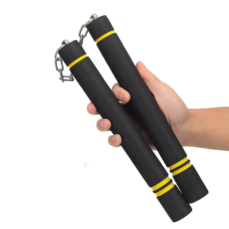 Китайский Брюс Ли Кунг Фу Nunchaku губка безопасности Nunchakus для детей Дети боевые искусства, ушу тренировки фитнеса