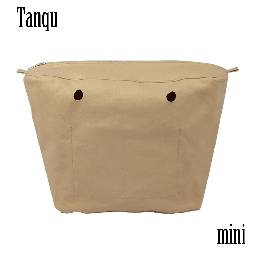 TANQU Новый внутренний карман на молнии для Mini Obag холщовая вставка с внутренним