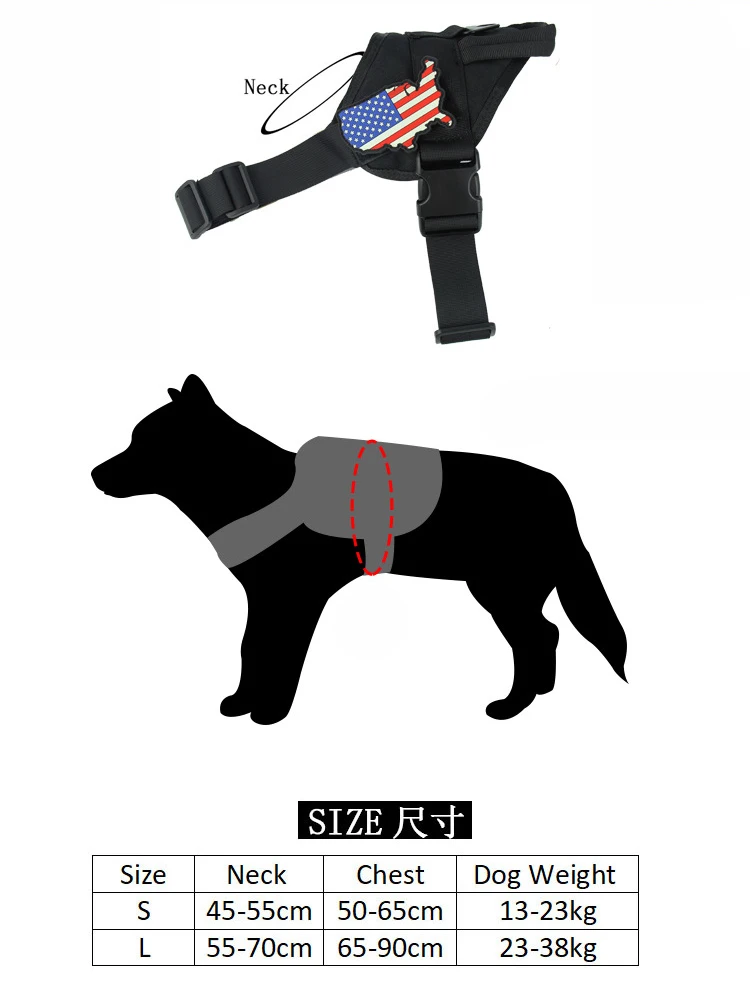 Военный полицейский тактический жилет для собак нейлоновый патрульный водонепроницаемый сервисный жилет для собачьей упряжки тренировочный походный уличный Спорт Охота снаряжение