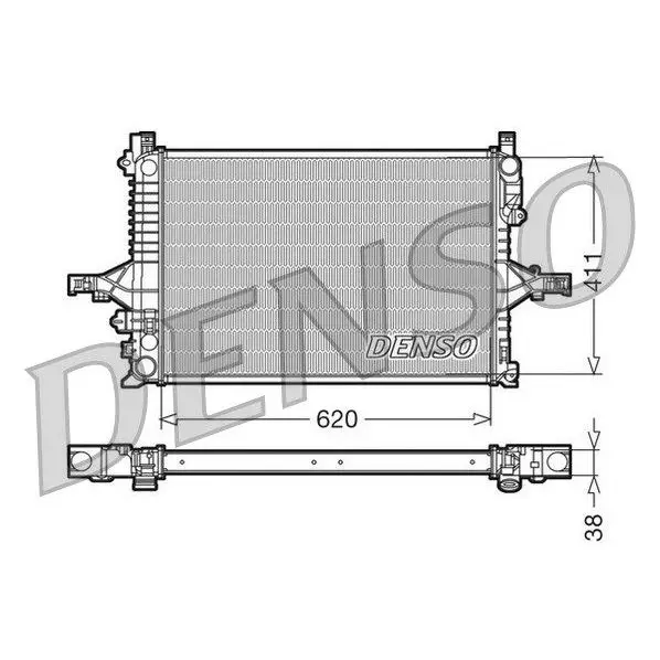 Радиатор системы охлаждения мКПП\ Volvo V70 all 00-07/S80 2.0-2