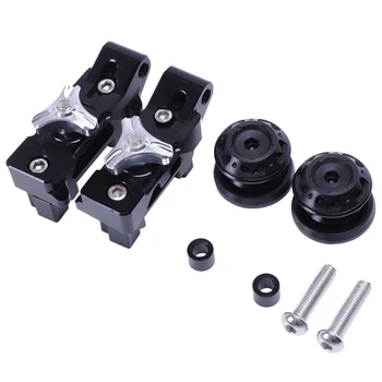 

Motorcycle CNC Aluminum Chain Adjusters with Spools Slider for Yamaha MT-07 FZ-07 MT 07 FZ 07 2013-2017(Black)