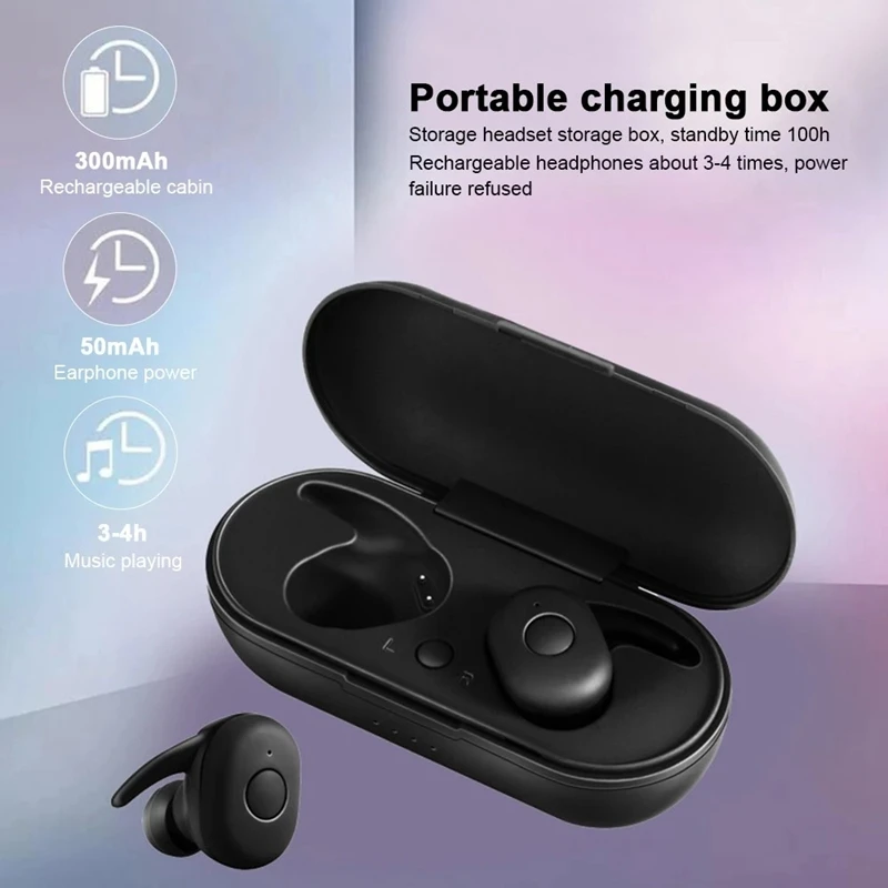 DT 1 TWS Wireless Headphones Mini Smart Bluetooth 5 0 In Ear Headset With Mic Pick Up Automatic Pairing Handsfree Earbuds