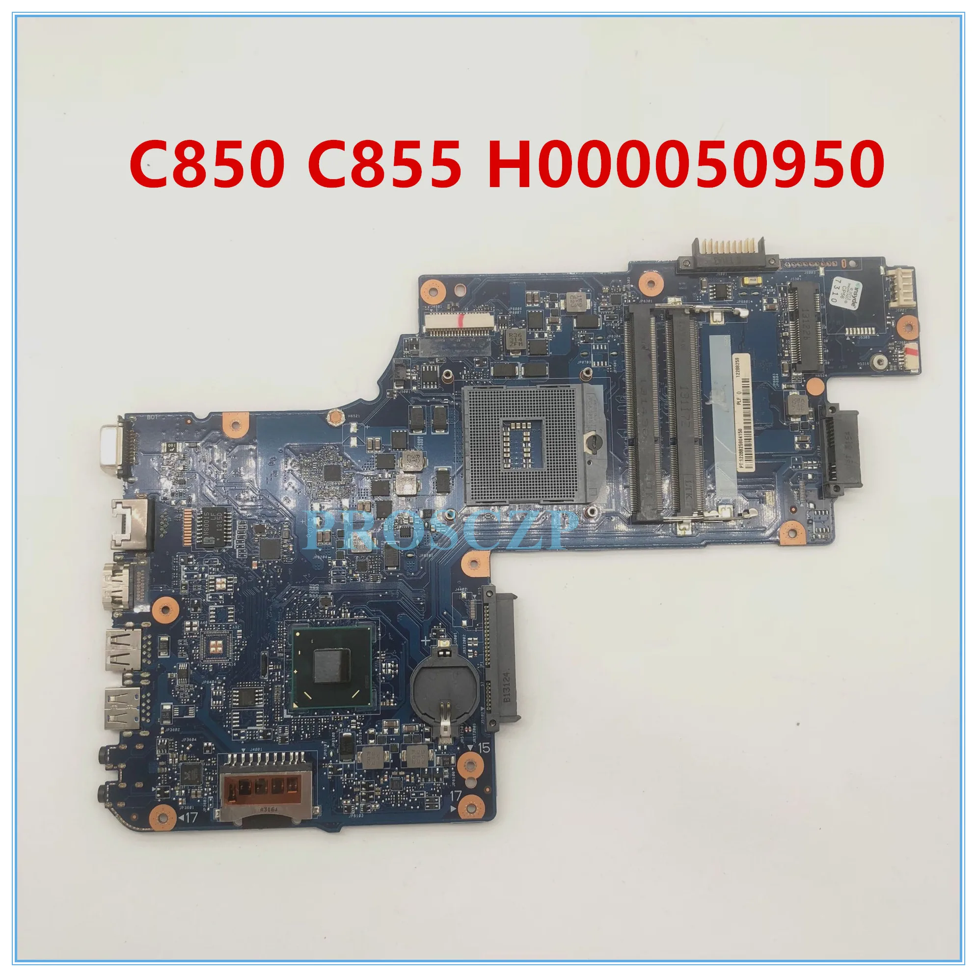 Alta calidad por satélite C850 C855 L850 L855 placa base de computadora portátil H000050950 HD4000 HM70 100% trabajando bien