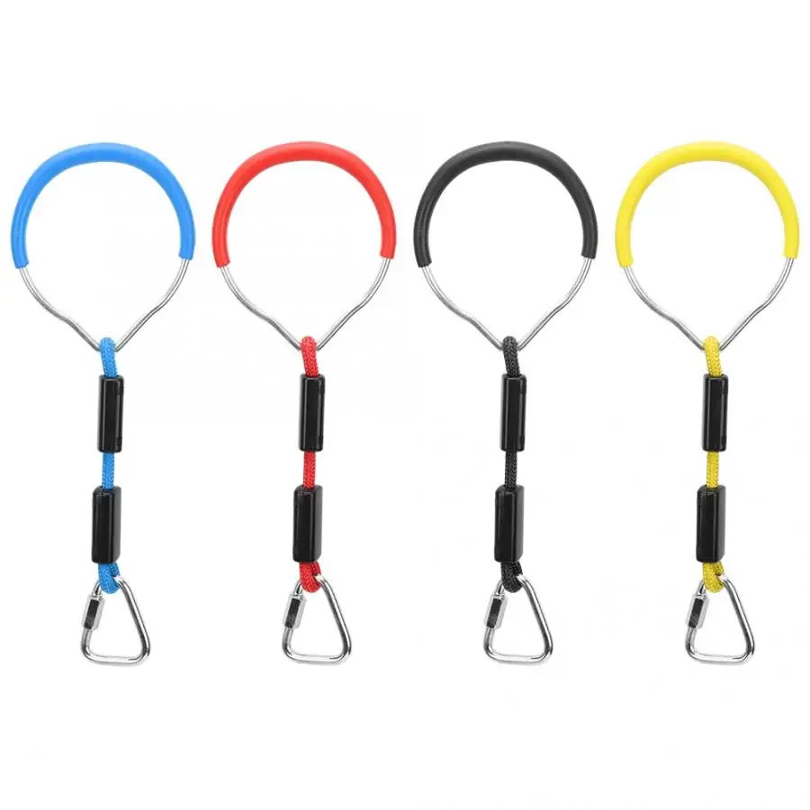 4PCS Colorful Swing Gymnastic Rings Bar Outdoor Ring Ninja Obstacle Course Kit Climbing Hanging | Спорт и развлечения