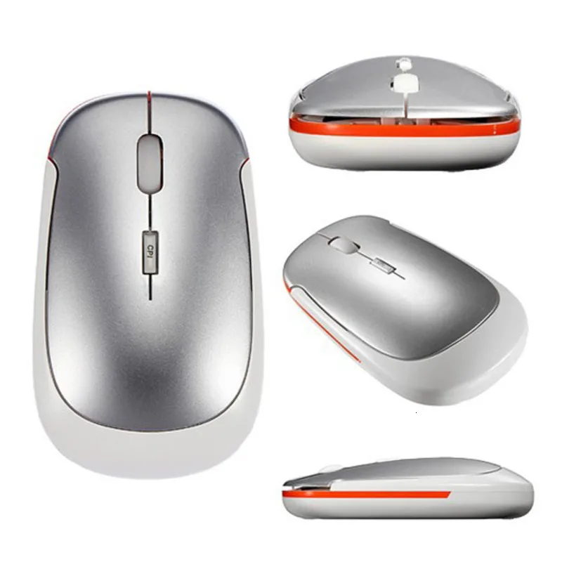 

Ultrathin Photoelectricity Mouse 2.4GHz Wireless Computer Bluetooth Mouse With USB Receiver Mice For Laptop PC Computer yw#