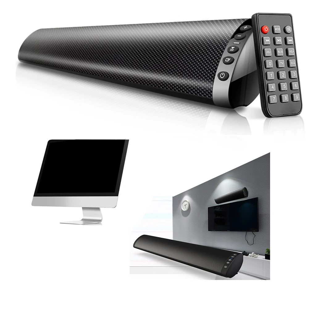 

Home Theater Audio Bluetooth Speaker Deep Bass TV Wireless USB Sound Stereo FM Radio Wall Mounted HIFI 3D Surround