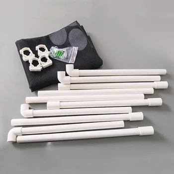 

DIY Indoor Dogs Enclosure Lockable Puppy Guard Non Toxic Safety Mesh Pet Fence Breathable Magic Gate Segregation Cat