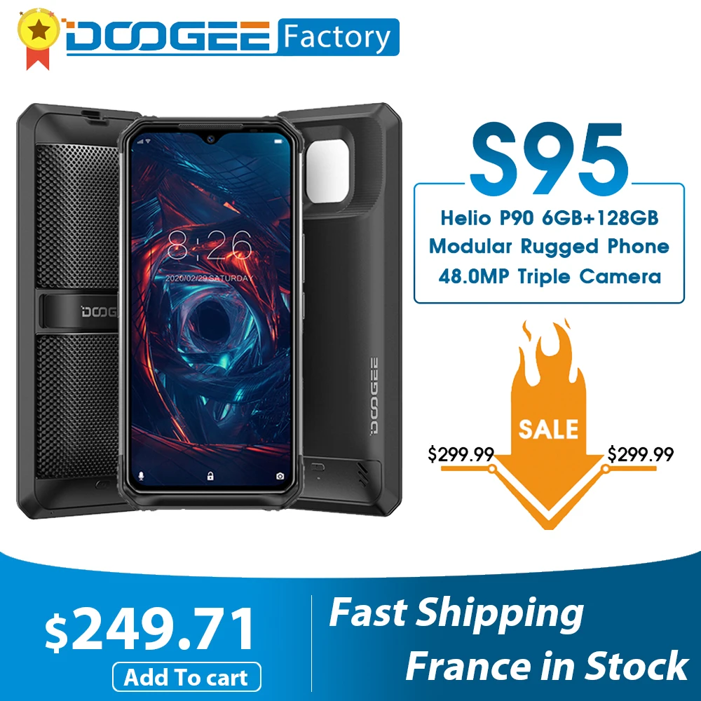 Смартфон DOOGEE S95 6+128ГБ | Мобильные телефоны и аксессуары