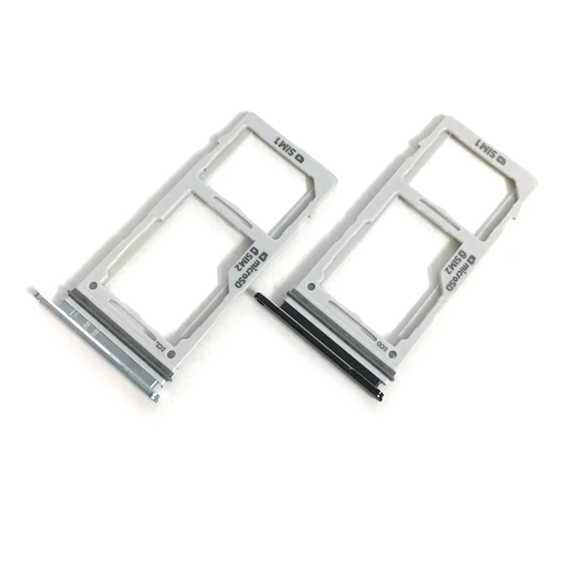 

10pcs New For Samsung Galaxy S10 S10 Plus Sim Card Reader Holder Dual & Single Sim Card Tray Holder Slot Adapter