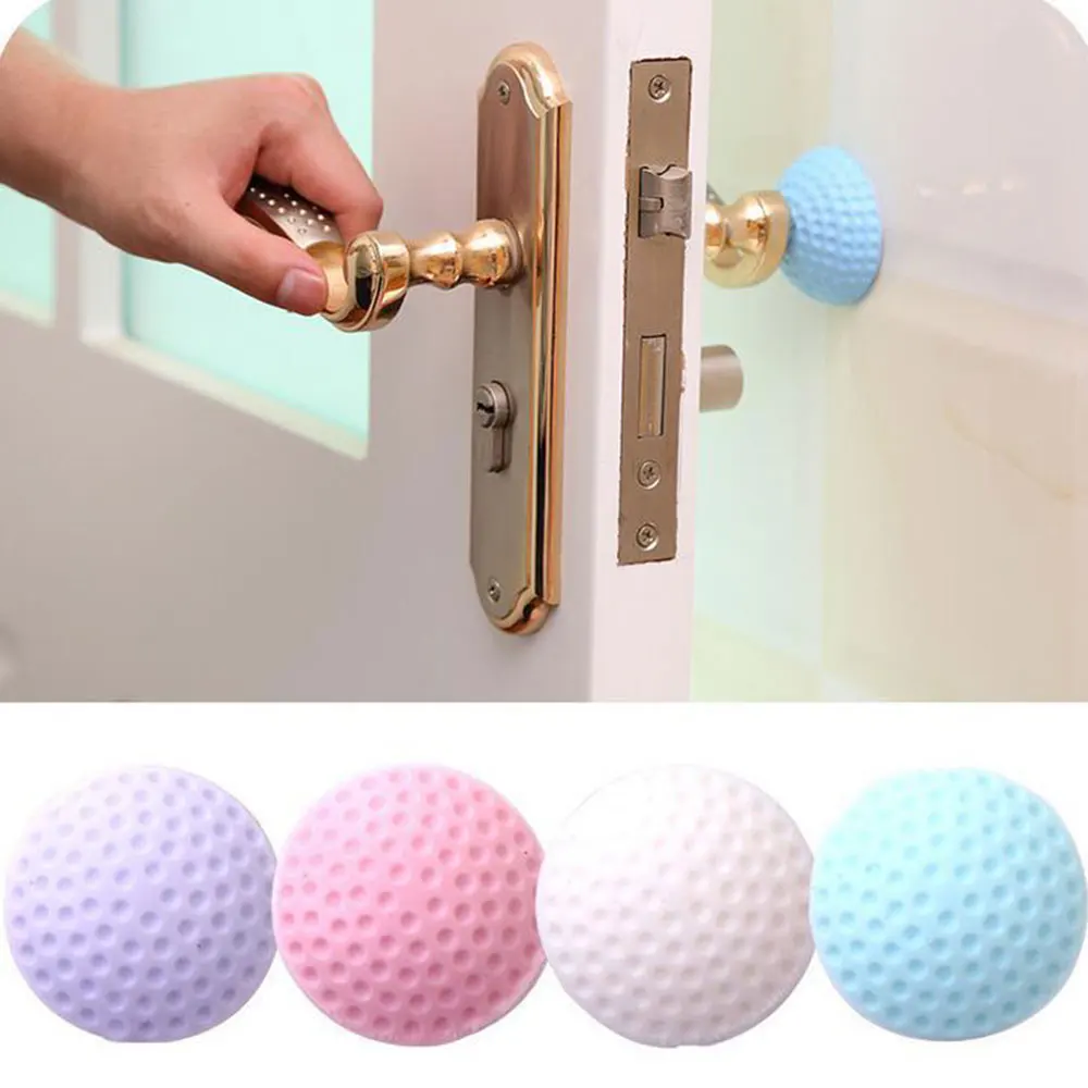 

Solid Color Safety Doorstops Accessories Door Durable Prop Handle Crash Pad Protective Thickened Wall Home Room