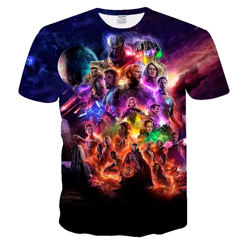 Лидер продаж Marvel Мстители 4 дизайн футболка для мужчин и женщин супергерой футболки с принтом мужская летняя футболка с коротким рукавом Homme