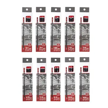 

12pcs/box Graphite Pencil Sketch Drawing Writing 2H HB 2B 3B 3H 4B 5B 6B 8B 10B Office School Supplies