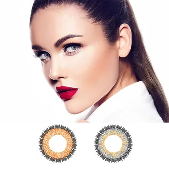

2pcs/pair Mrs.H Angel Tricolor Contact Lenses Shiny Lenses Color Contact Lenses Semi-Annual Lens