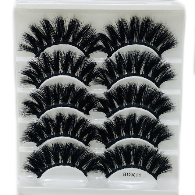 Pairs Thick 8D Faux Mink False Eyelashes Dramatic Wispies Fluffy Natural Long Handmade Eyelash Extension Lashes Makeup Tools